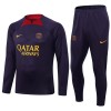 Paris Saint-Germain Quarter Zip Training Huppari Suits 2023-24 Violetti - Miesten